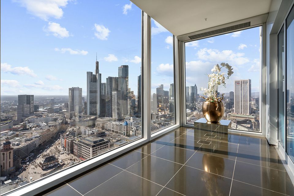 Panoramablick über die Frankfurter Innenstadt